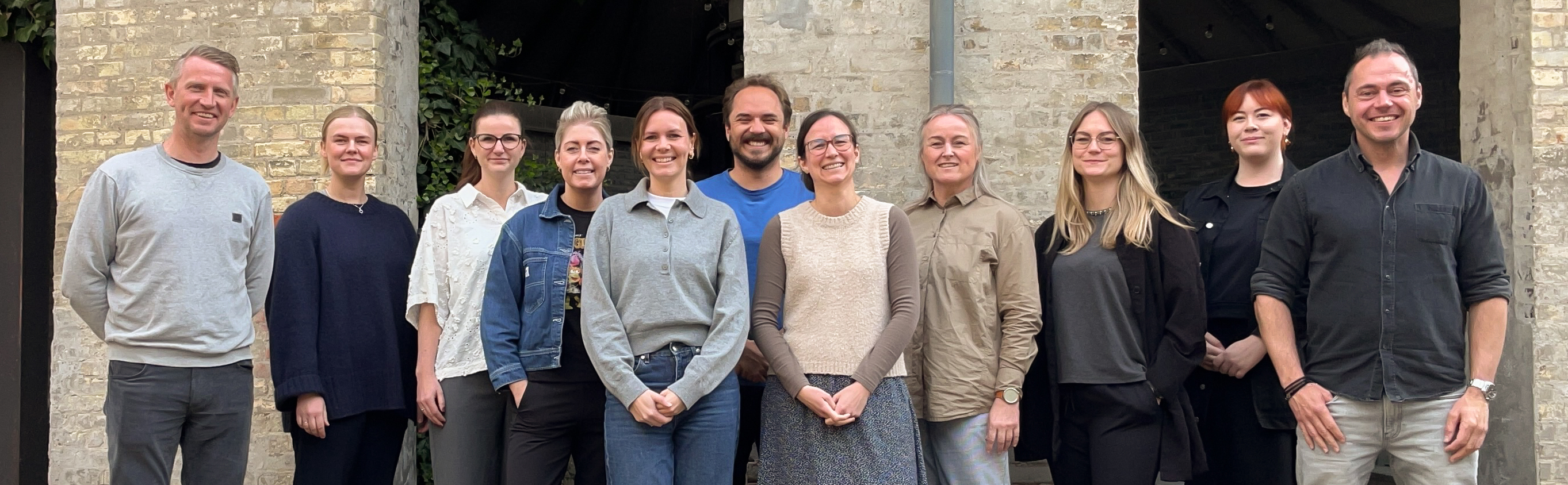 Fra venstre: Kristian, Camilla, Marianne, Mariann, Anne Sophie, Nikolaj, Tine, Berit, Pernille, Caja og Kristian