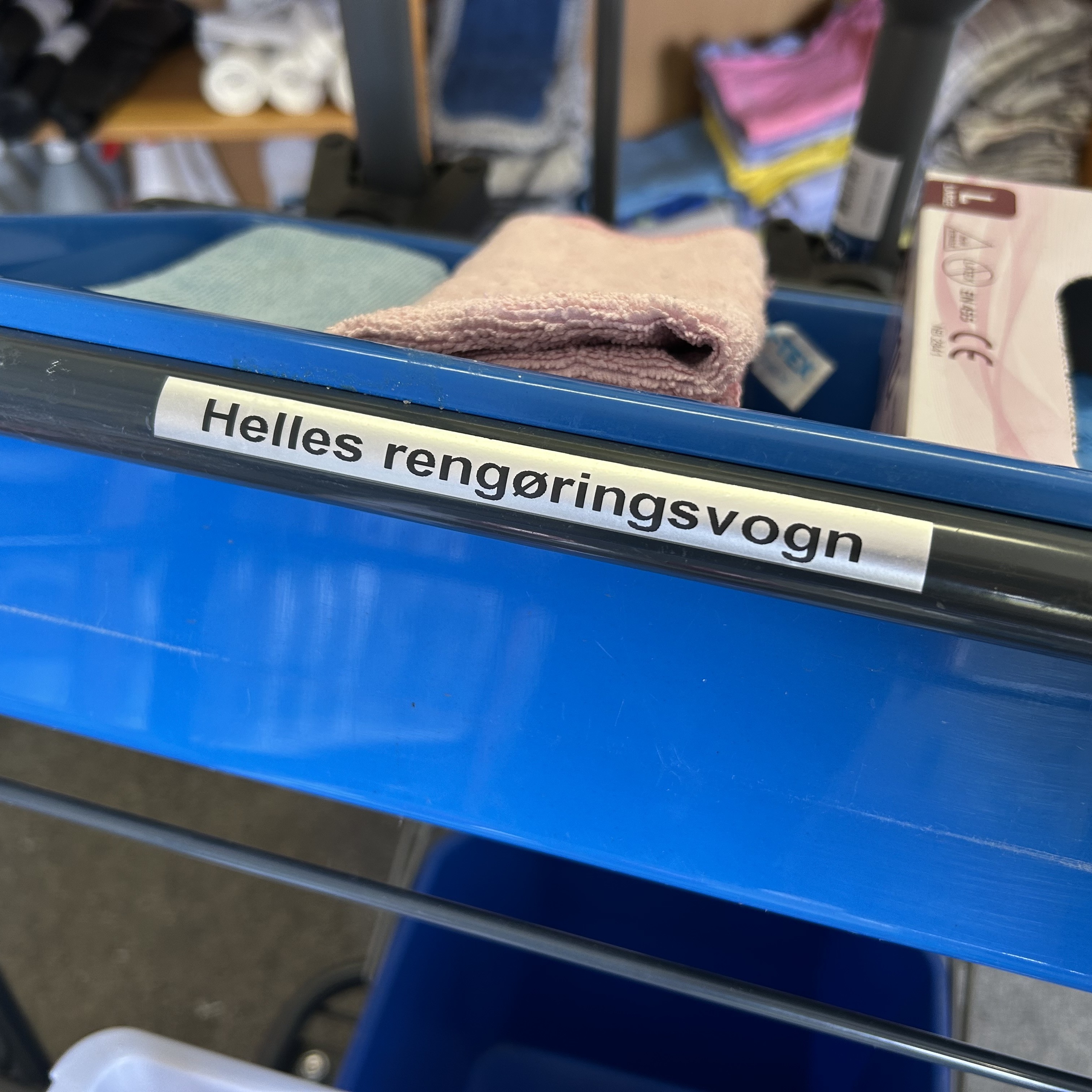 Foto af Helles rengøringsvogn